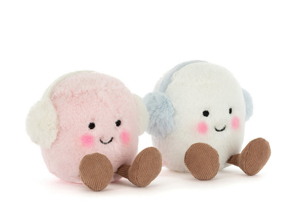 Jelly Cat Amuseable Toast Pink and White Marshmallows