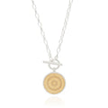 AB Classic Dotted Circle Toggle Necklace Twist