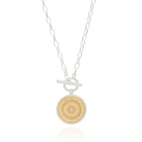 AB Classic Dotted Circle Toggle Necklace Twist