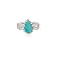 Anna Beck Amazonite Sterling Silver Drop Cocktail Ring
