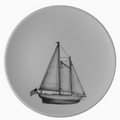 Sailboat Plate Schooner