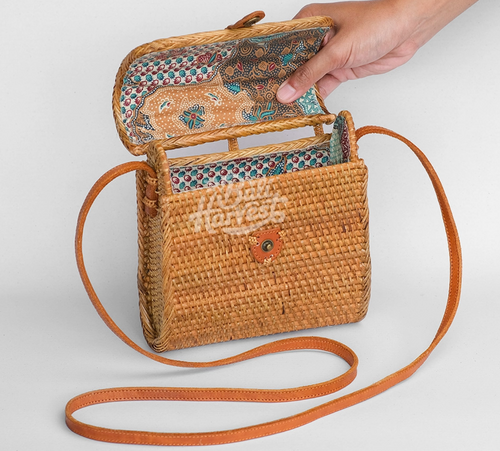 Bali Harvest Rattan Bag (Envelope Brown)
