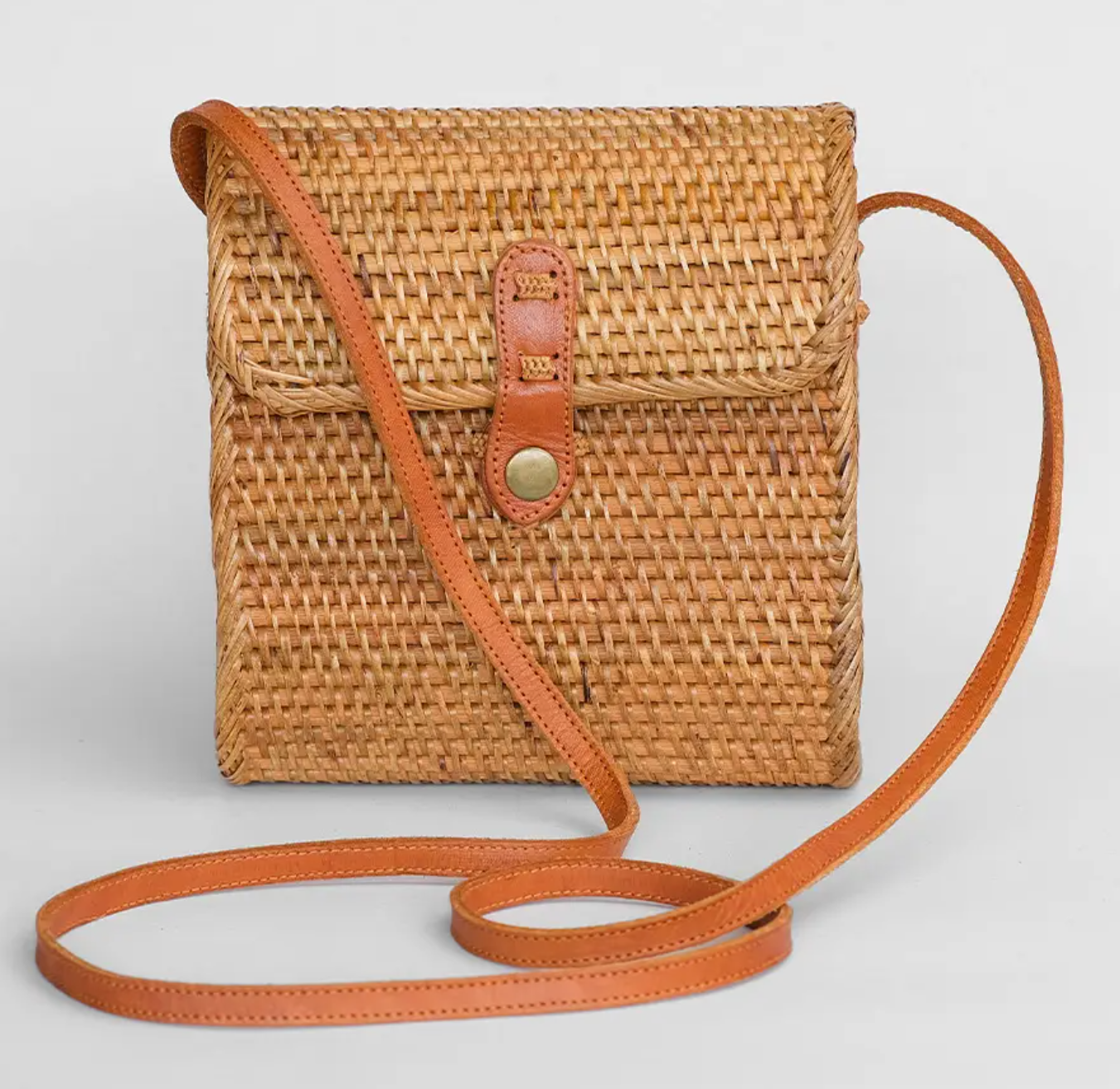 Bali Harvest Rattan Bag (Envelope Brown)