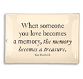 When Someone You Love Becomes A Memory Decoupage Glass Tray