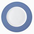 Newport Racing Stripe Rimmed Dinner Plate