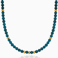 AB Apatite Beaded Necklace, 16-18"