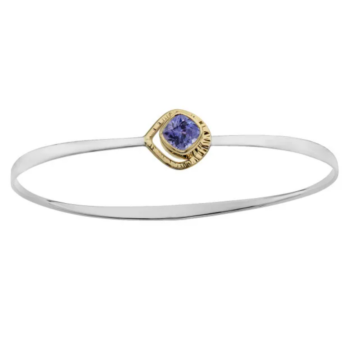EL Design Starbright Bracelet SS/Faceted Iolite Lg