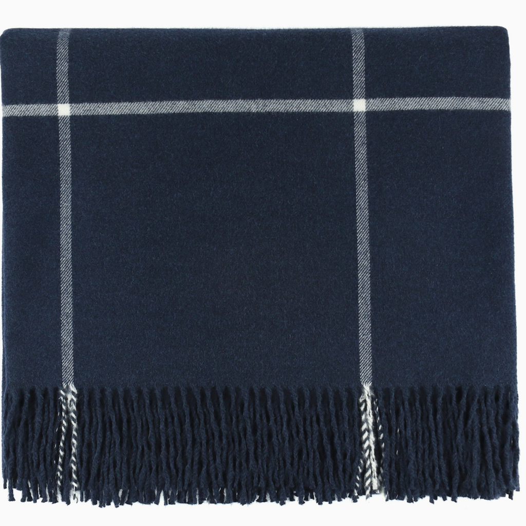 Glasgow Navy Throw Blanket