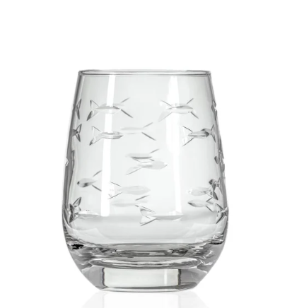 Rolf Fish Stemless Wine (15oz.)