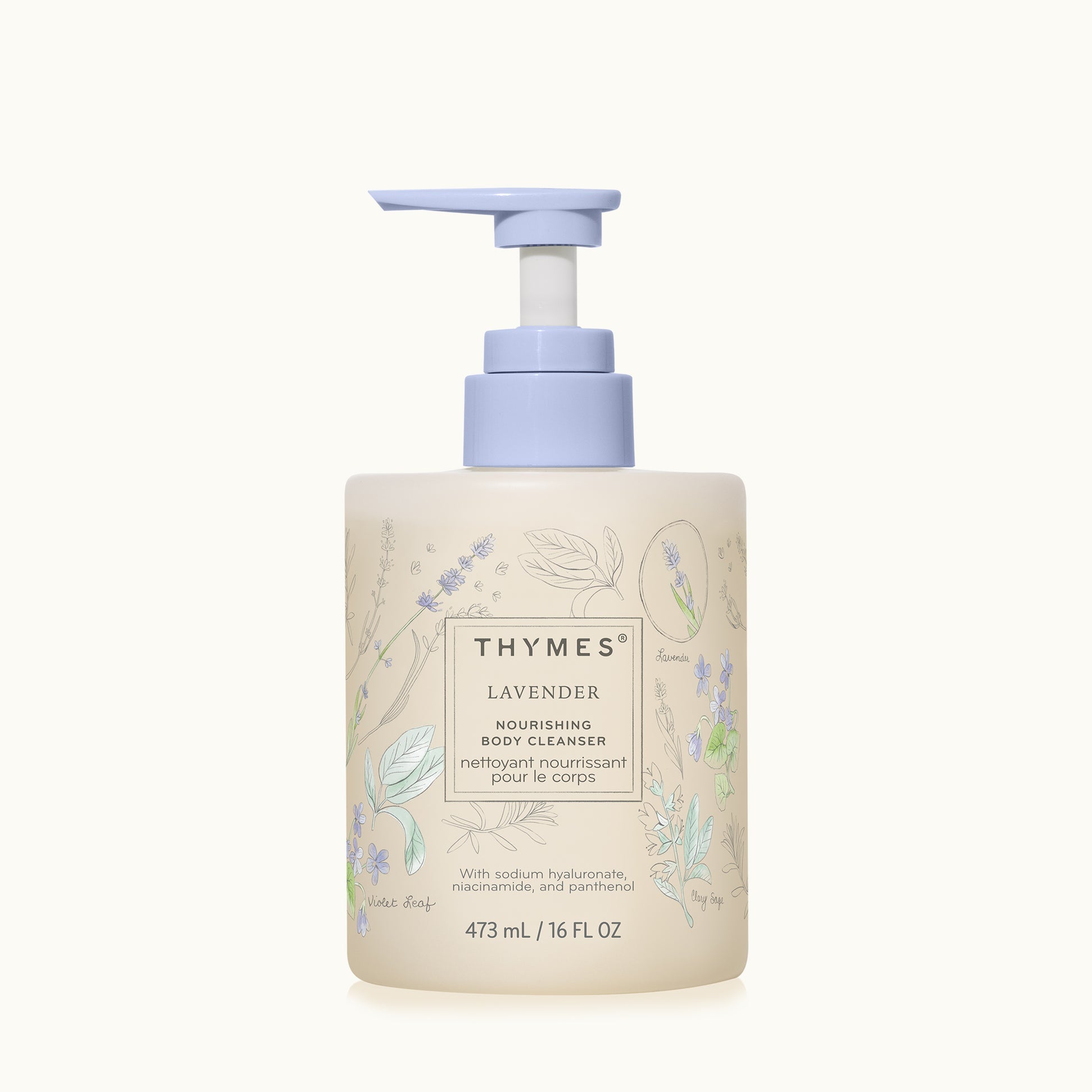 Thymes Lavender Body Cleanser 16oz