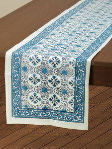 Sevya Blue Floral Table Runner