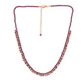 Manjusha Garnet Bead Accented Necklace