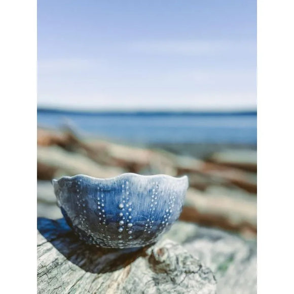Mussels & More Medium Blue Urchin Bowl