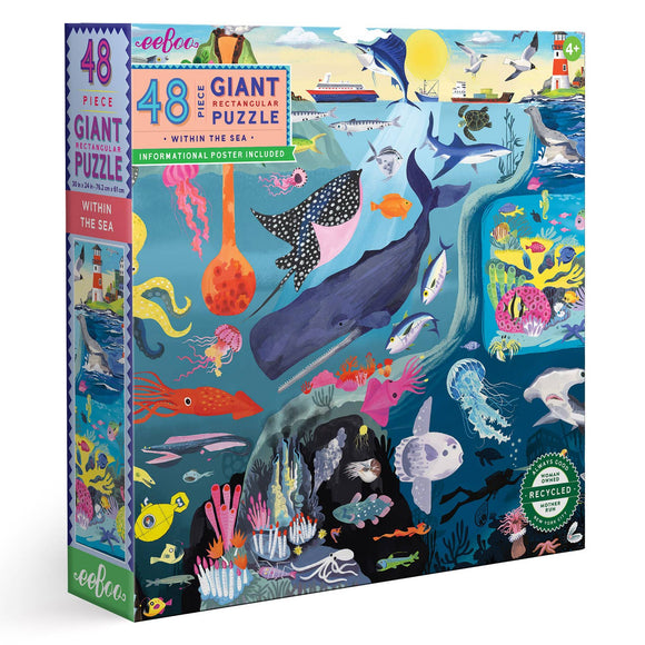 Eeboo Within the Sea 48 piece Giant Puzzle