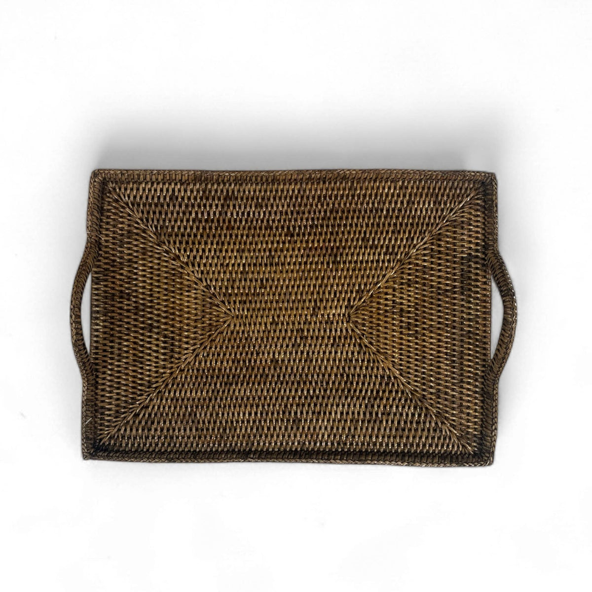Rattan Tray with Loop Handles Small