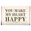 You Make My Heart Happy Decoupage Glass Tray