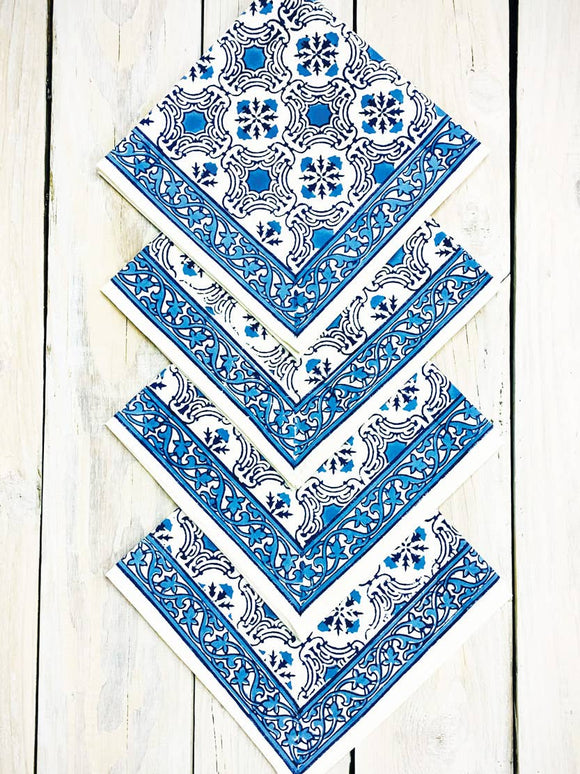 Sevya Blue Floral Napkin