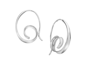 Ed Levin Curly-Q Earrings