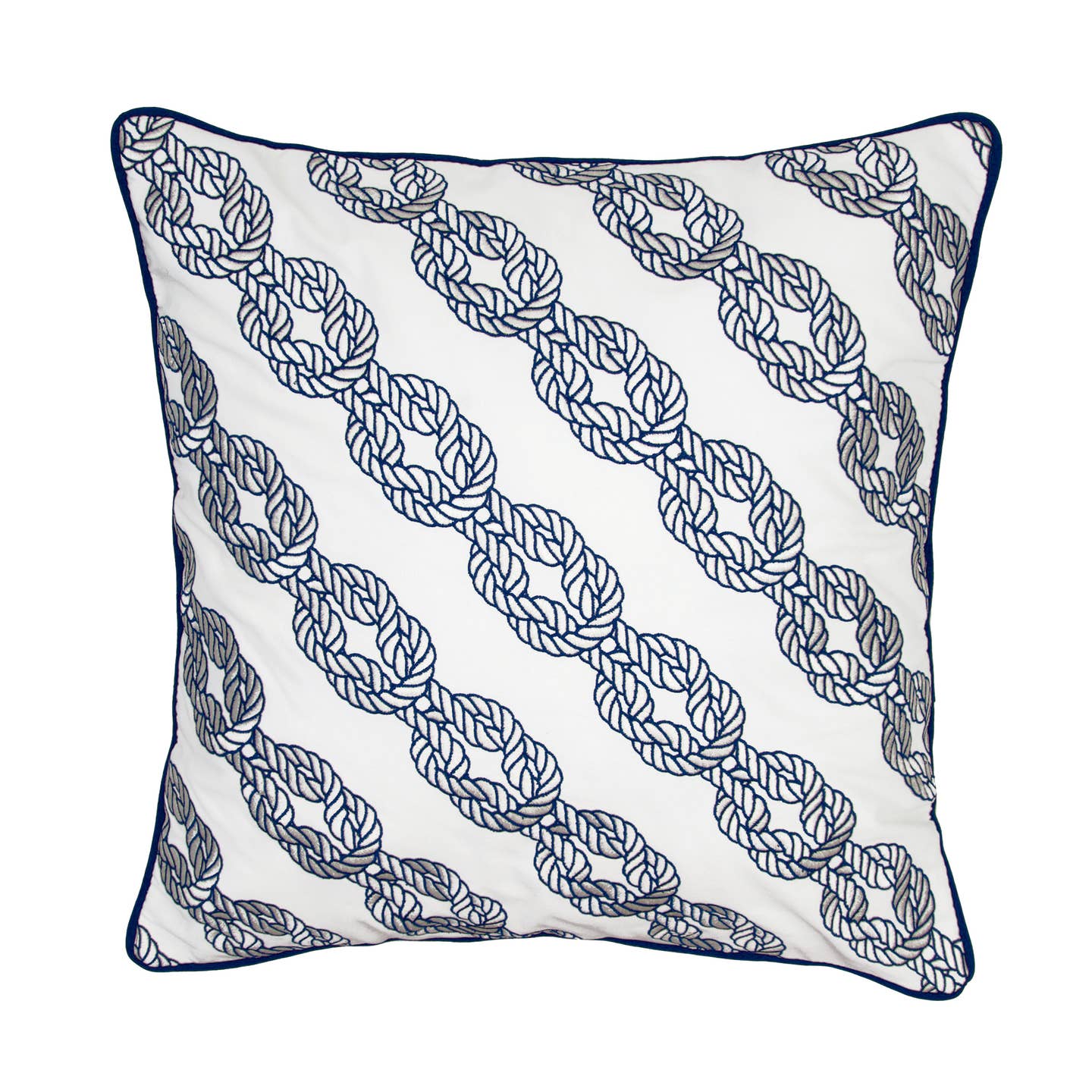 Rightside Design Nautical Rope Chain Pillow