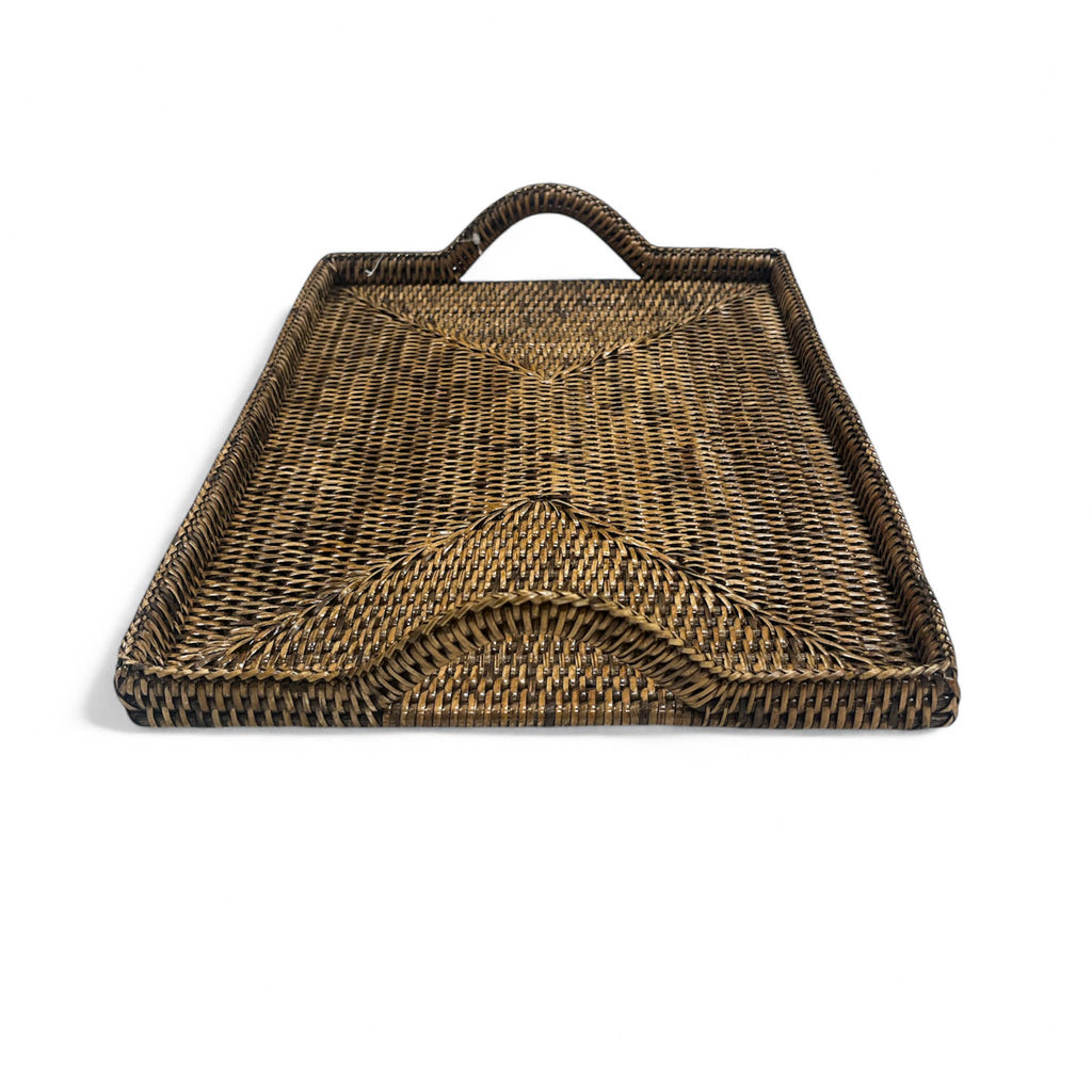 Rattan Tray with Loop Handles Small