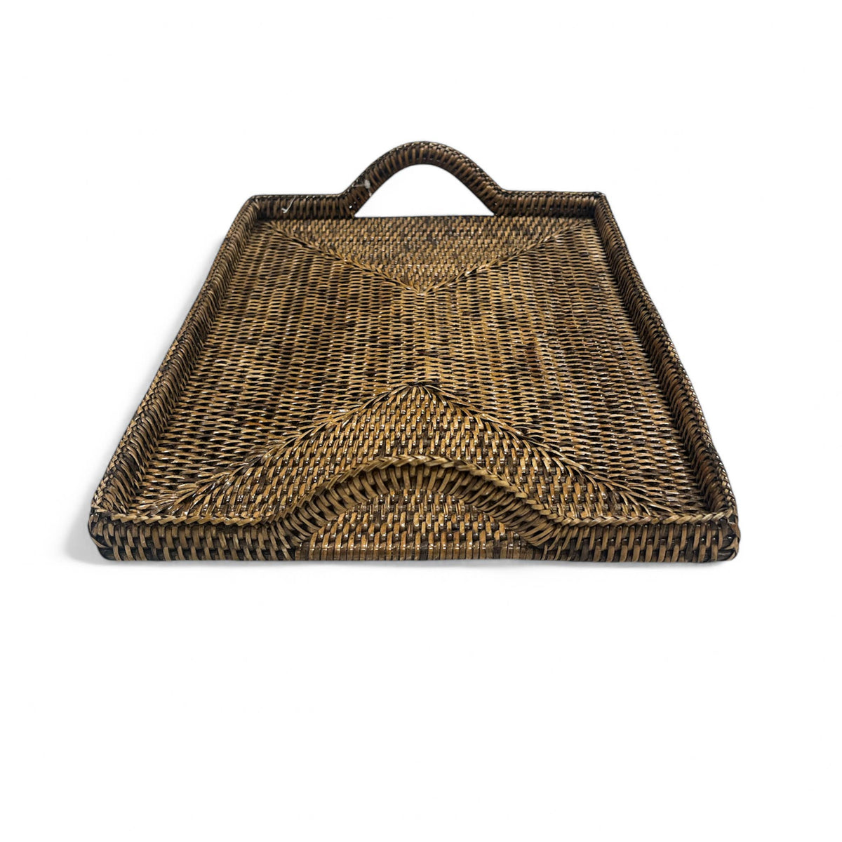 Rattan Tray with Loop Handles Small