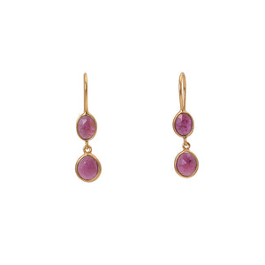 Manjusha Classic Garnet Earrings