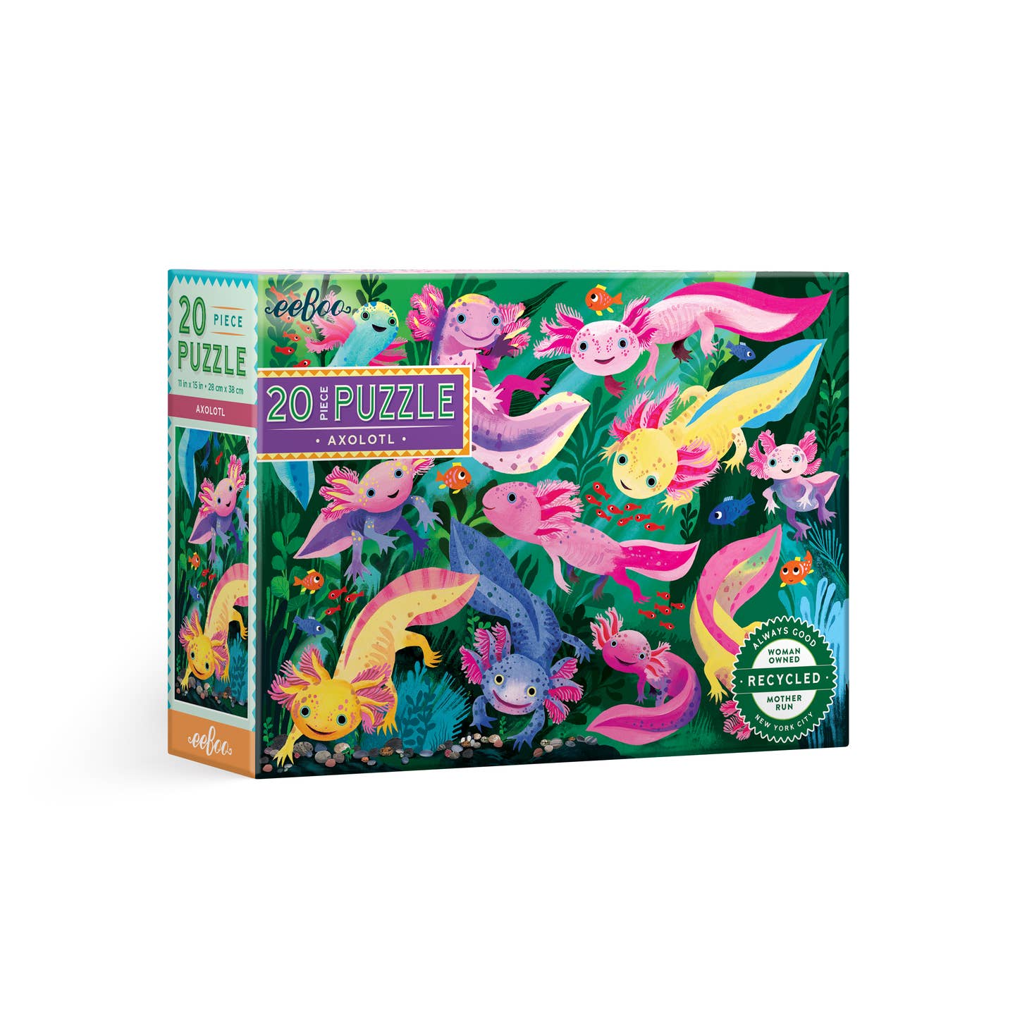 Eeboo Axolotl ABC 20 piece puzzle