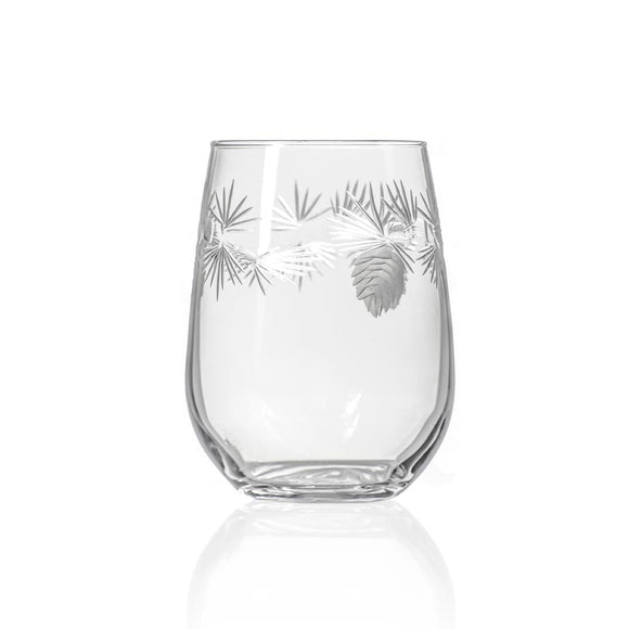 Rolf Icy Pine Stemless Wine Glass
