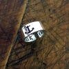 East Wind Polished Sterling Silver Anchor Ring