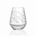Rolf School of Fish Stemless Wine Glass