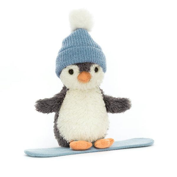 Jelly Cat Small Peanut Penguin Snowboarding