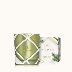 Thymes Frasier Fir Plaid Poured Candle