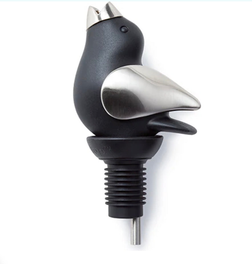 ChirpyTop Wine Pourer Black/Chrome