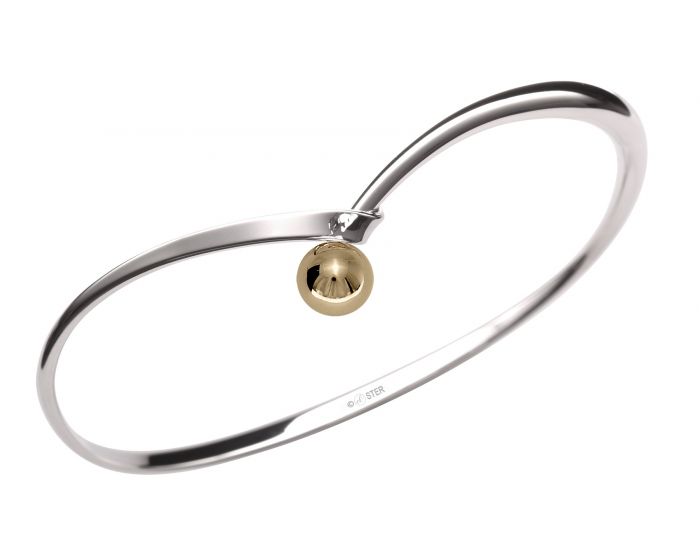 Ed Levin Polka Sterling Silver Bracelet With 14k Ball