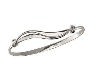 Ed Levin Signature Wave Sterling Silver Bracelet