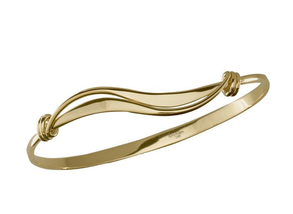Ed Levin Gold Wave Bracelet