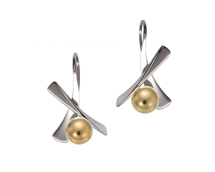 Ed Levin Minuet Sterling Silver Earrings.
