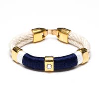 Allison Cole Kingston ivory/navy/white/gold Bracelet