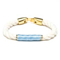 Allison Cole Beacon ivory/light blue/gold Bracelet