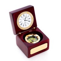 BeyBerk Rosewood Compass and Clock