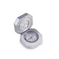 BeyBerk Stainless Steel Compass and Clock