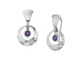 Ed Levin Sterling Silver & Amethyst Solace Earrings