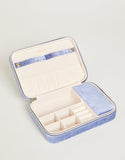 Spartina Embroidered Blue XL Jewelry Travel Case