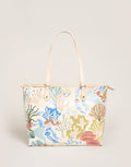 Spartina Mermaid Sea Zip Travel Tote