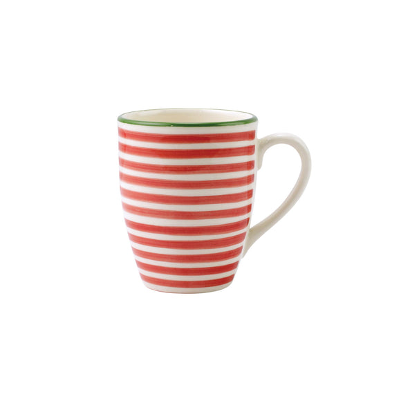 Vietri Mistletoe Stripe Mug