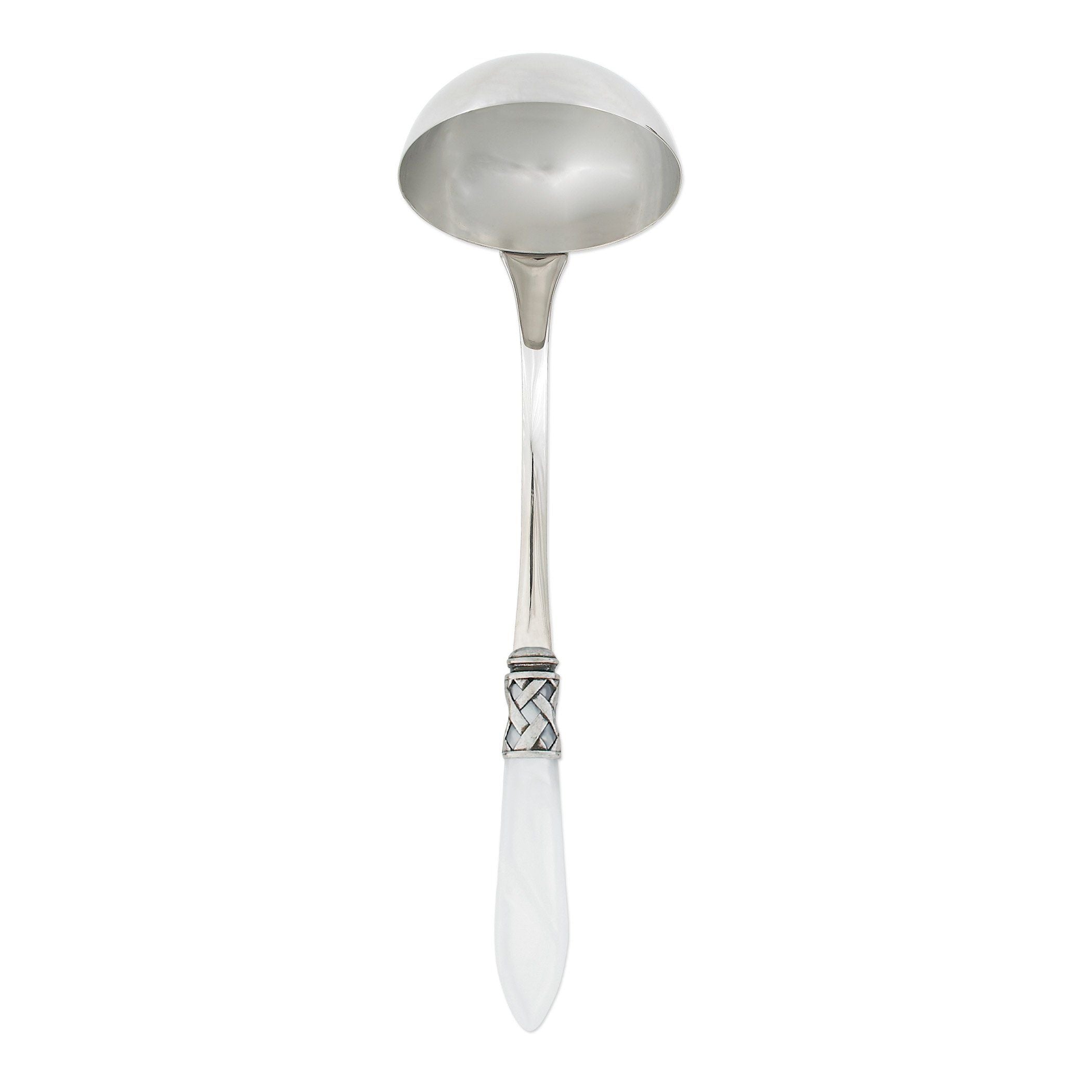 Vietri Aladdin Antique White Soup Ladle