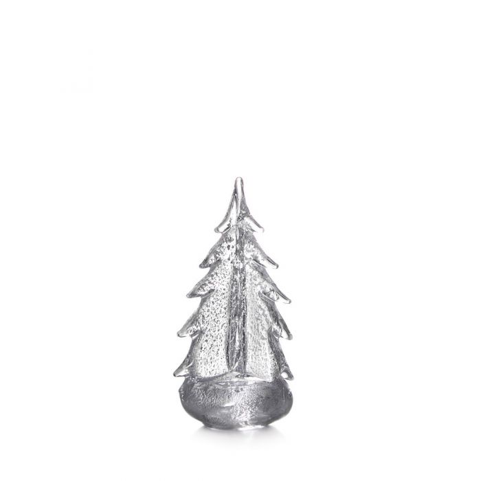 Simon Pearce 10" Silver Leaf Evergreen Tree
