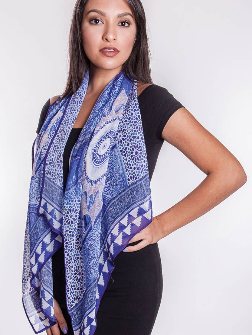 Sevya Akashi Blue Scarf – Oceana