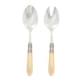 Vietri Aladdin Antique Ivory Salad Server Set
