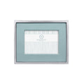Mariposa Teal Leather 5x7 with Metal Border Frame